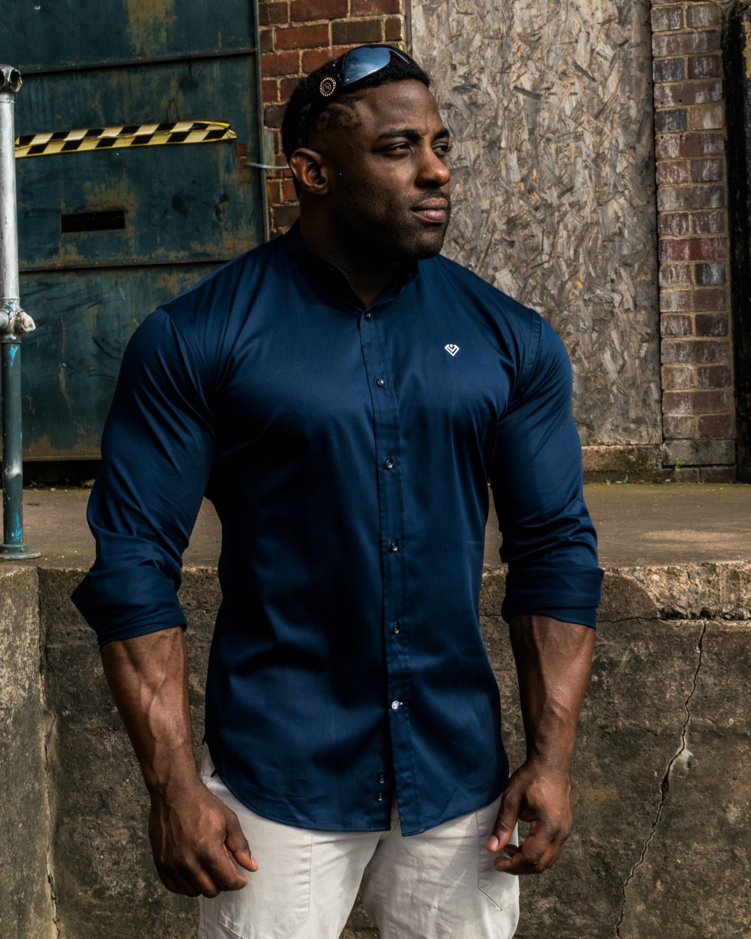 Dress Shirt Blue Muscle Shirts GEORGE Royal Blue Formal Slim Fit Shirt With Cufflinks Dress Shirt Blue Muscle Shirts GEORGE Royal Blue Formal Slim Fit Shirt With Cufflinks