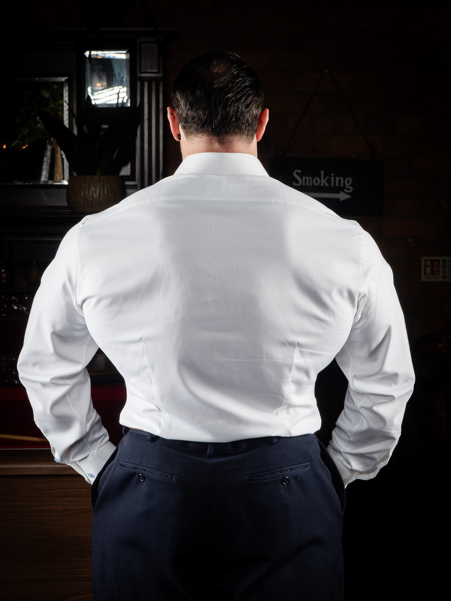 The London: White Muscle Fit Shirt