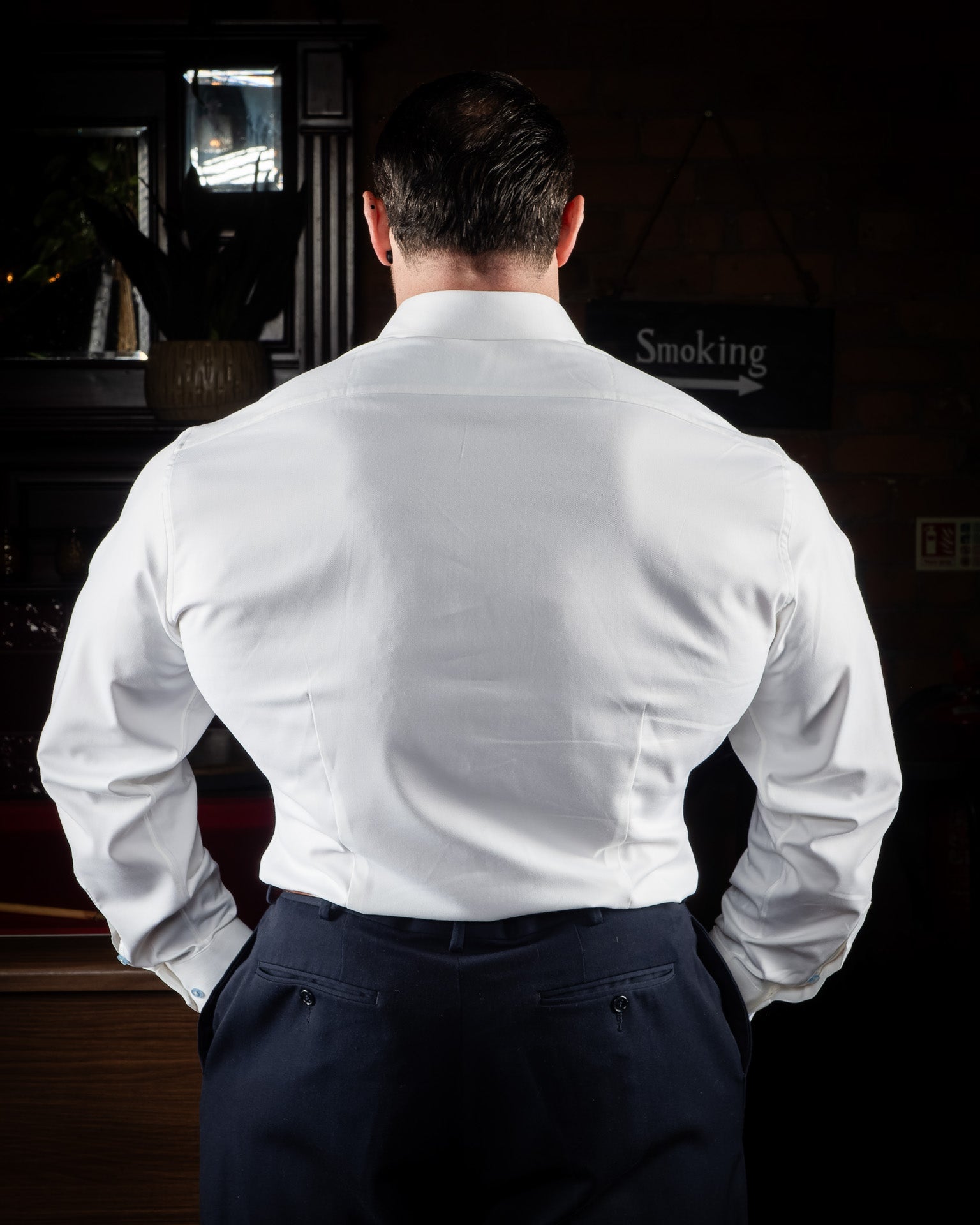 The London: White Muscle Fit Shirt