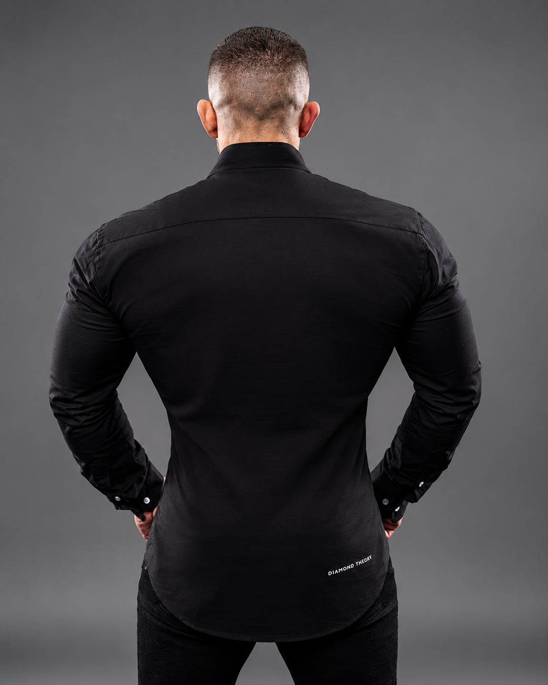 Obsidian Black Muscle Fit Men's Shirt