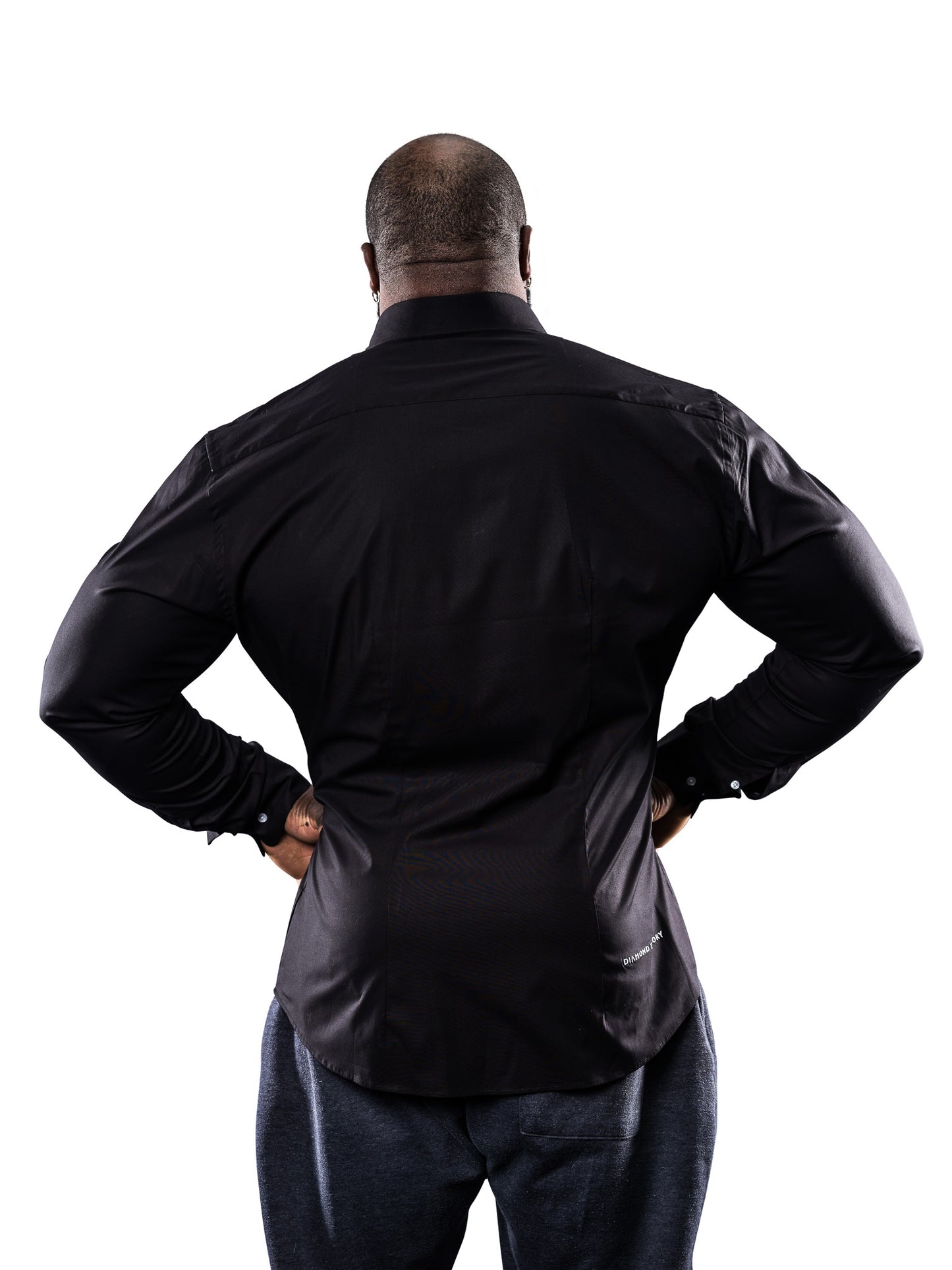 Obsidian Black Mass Muscle Fit Shirt | Strongmen | Diamond Theory