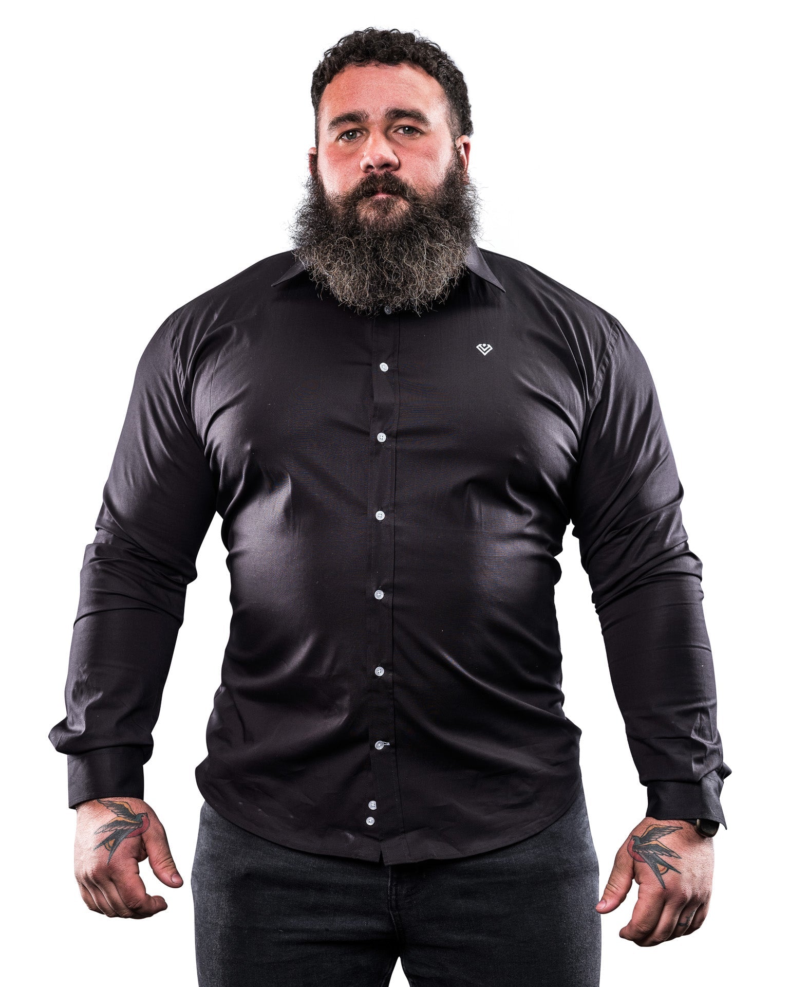 Obsidian Black Mass Muscle Fit Shirt | Strongmen | Diamond Theory