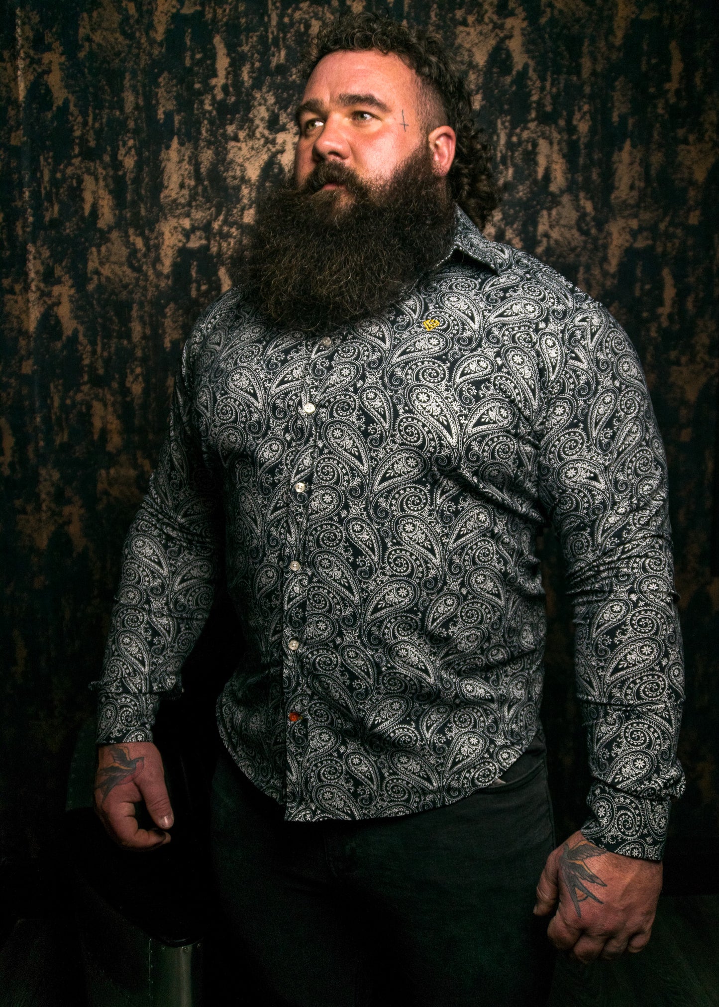 Paisley Print Dress Shirt | Dress Shirt for Strongmen | Diamond Theory