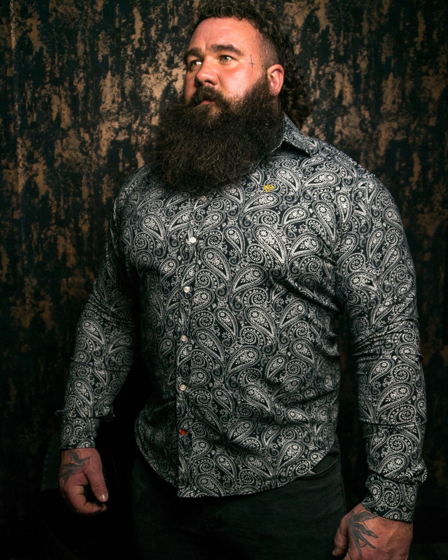 Paisley Print Dress Shirt | Dress Shirt for Strongmen | Diamond Theory