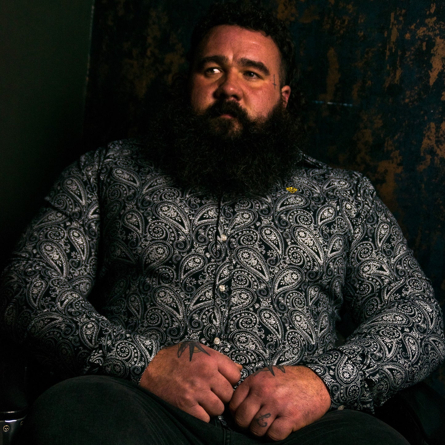Paisley Print Dress Shirt | Dress Shirt for Strongmen | Diamond Theory