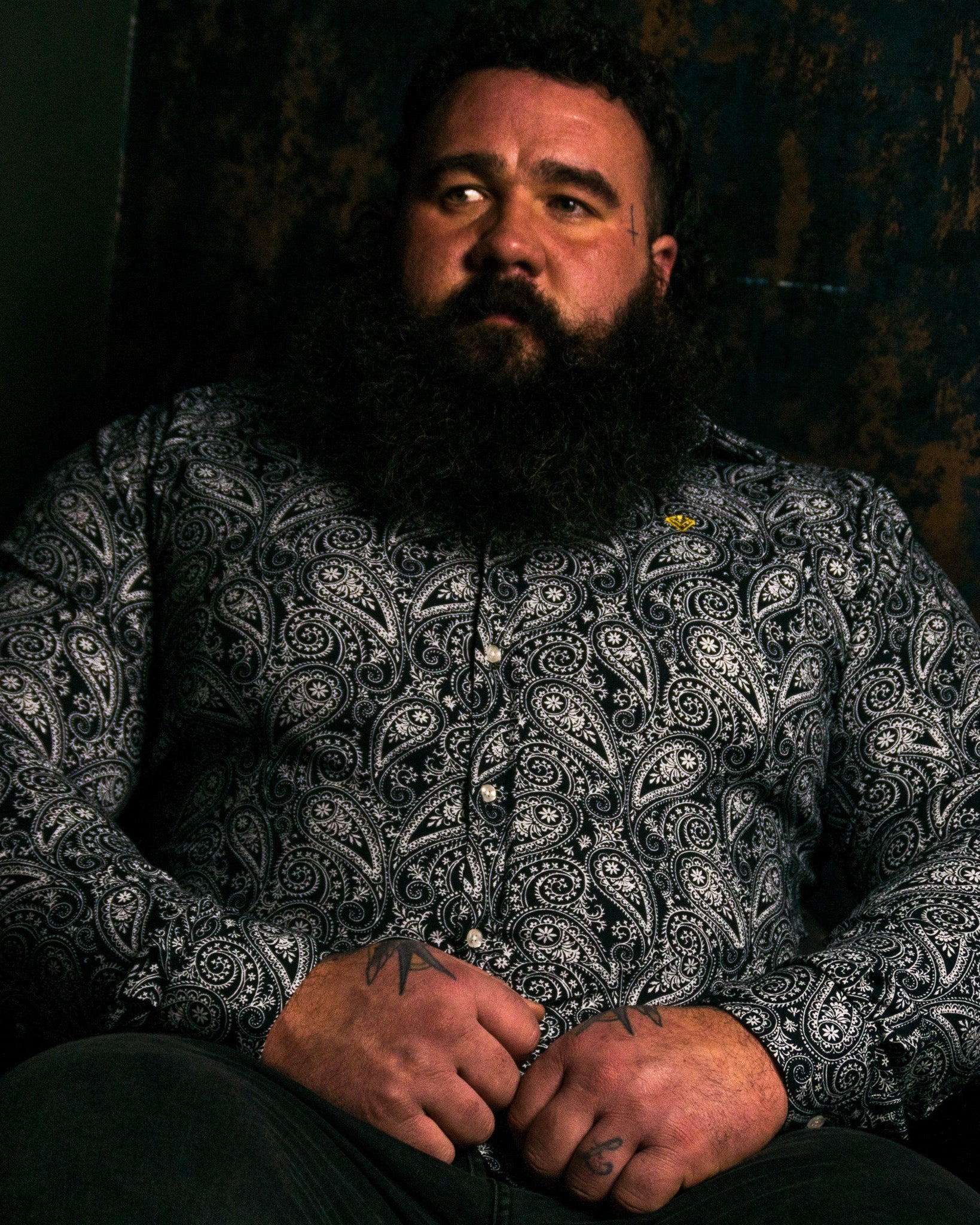 Paisley Print Dress Shirt | Dress Shirt for Strongmen | Diamond Theory