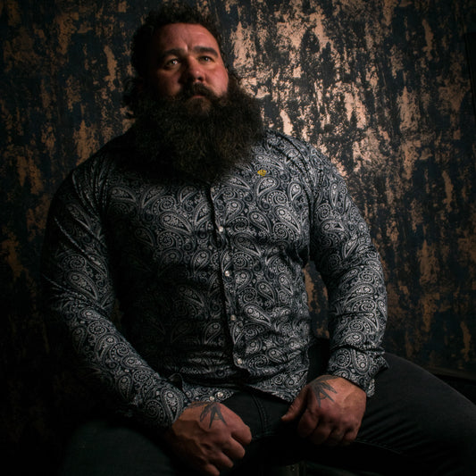 Paisley Print Dress Shirt | Dress Shirt for Strongmen | Diamond Theory