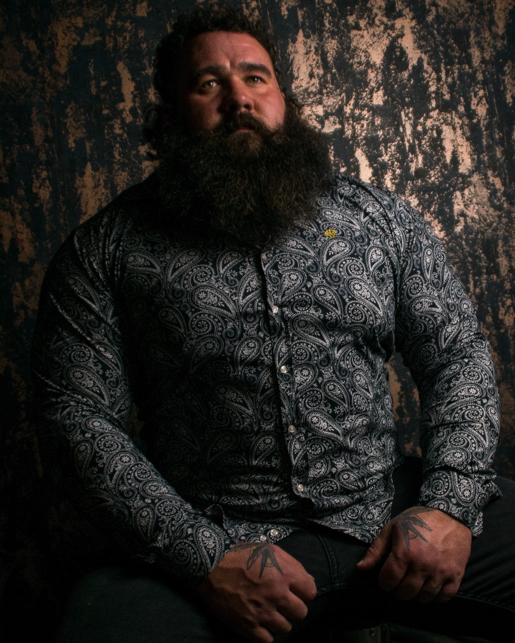 Paisley Print Dress Shirt | Dress Shirt for Strongmen | Diamond Theory