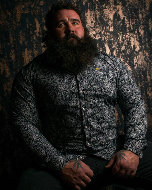 Paisley Print Dress Shirt | Dress Shirt for Strongmen | Diamond Theory