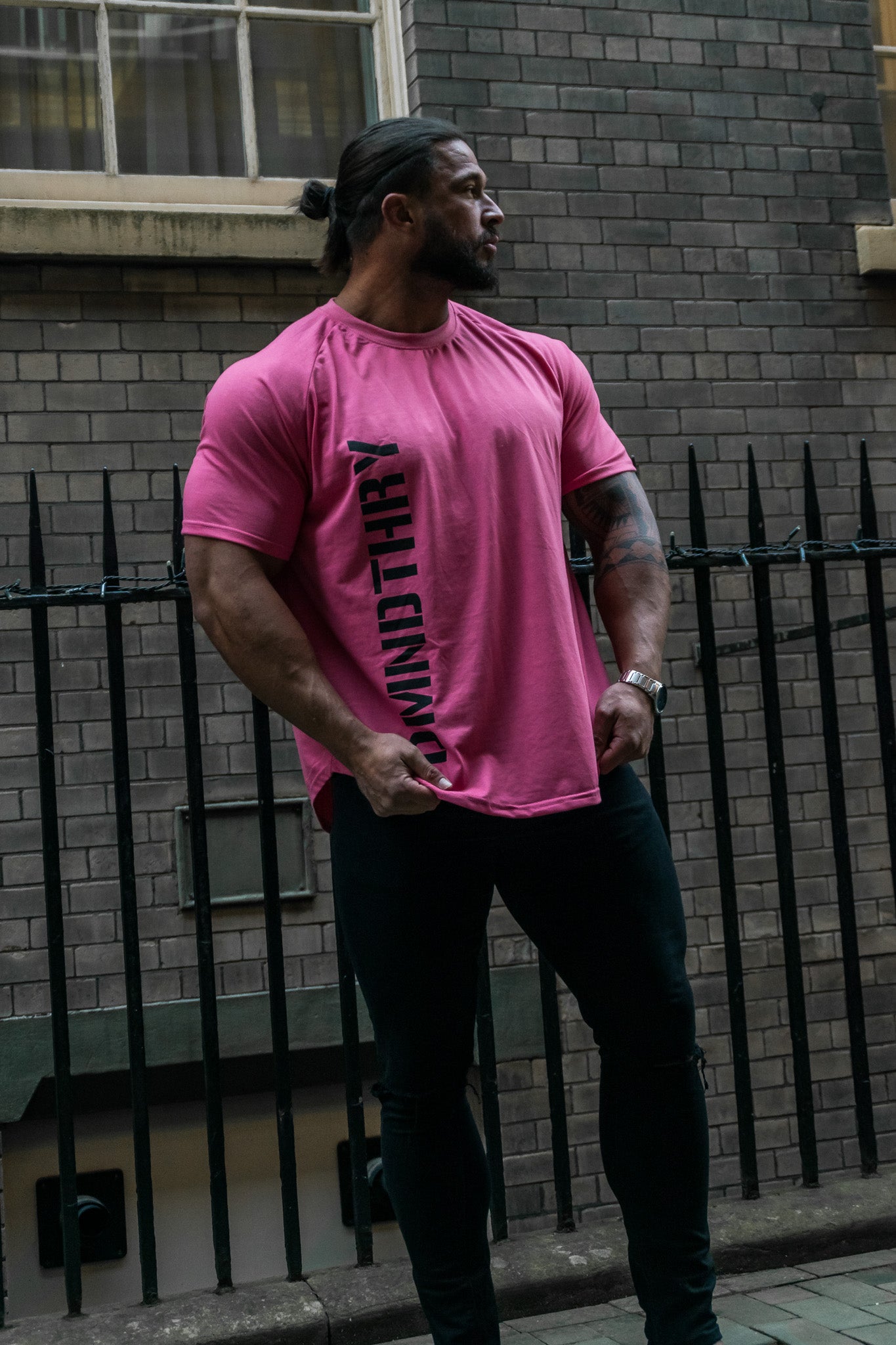 Pink Muscle Fit Alpha T-Shirt | Alpha T-Shirt  | Diamond Theory