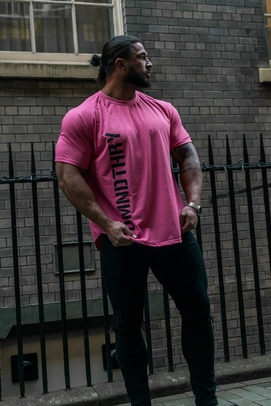 Pink Muscle Fit Alpha T-Shirt | Alpha T-Shirt  | Diamond Theory
