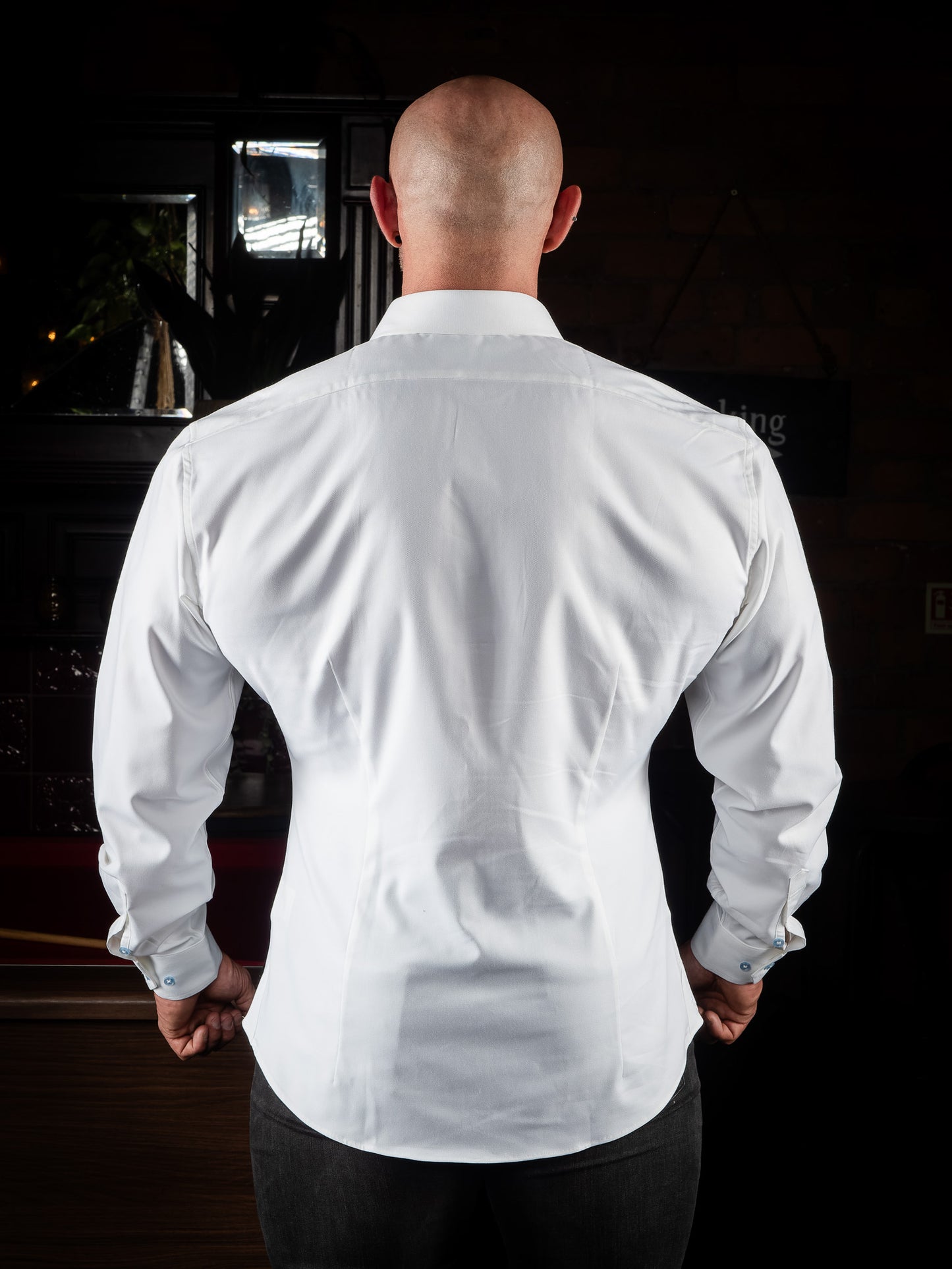 The London: White Muscle Fit Shirt