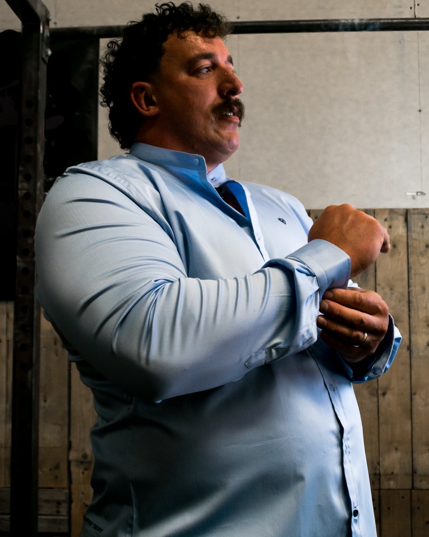 Light Blue Muscle Fit Shirt | Arctic: Mass Fit | Diamond Theory