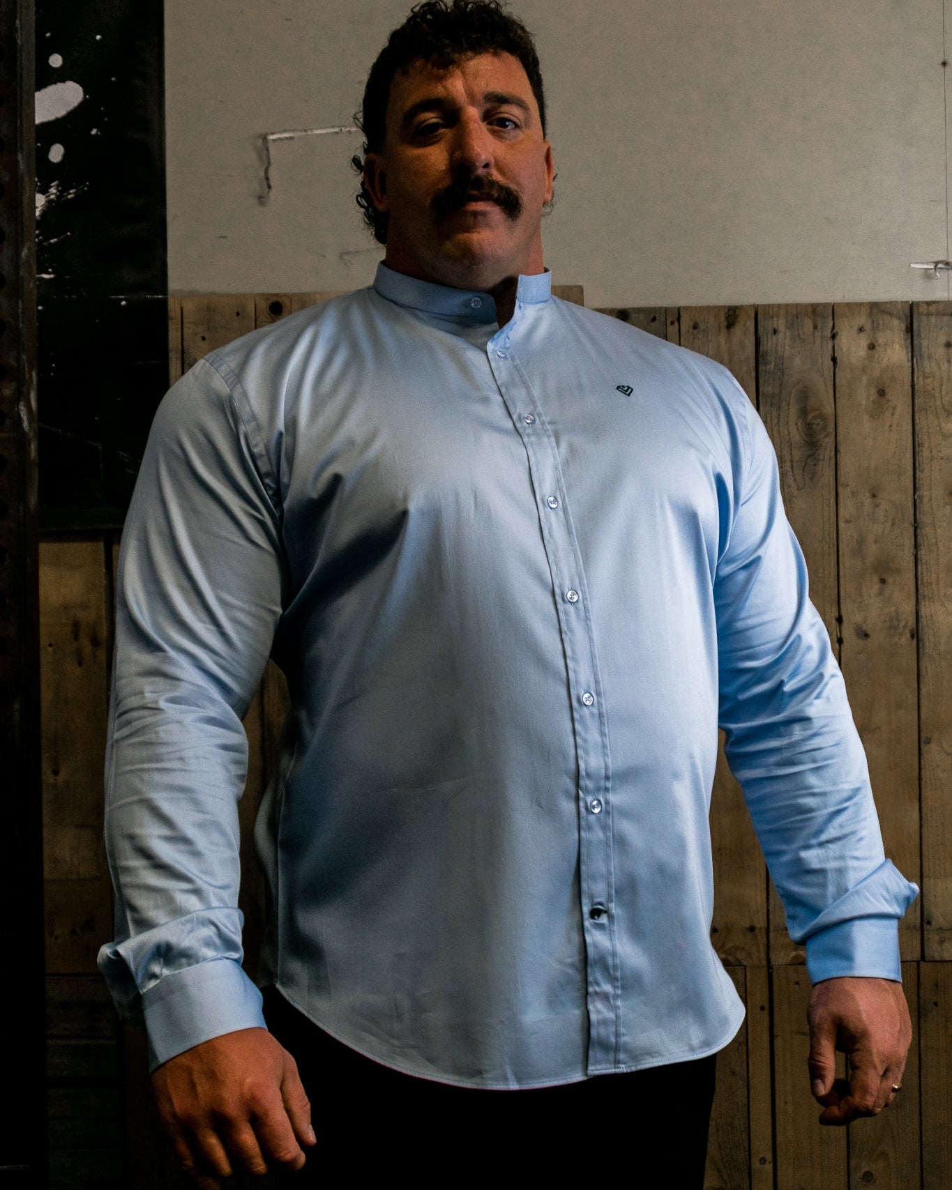 Light Blue Muscle Fit Shirt | Arctic: Mass Fit | Diamond Theory
