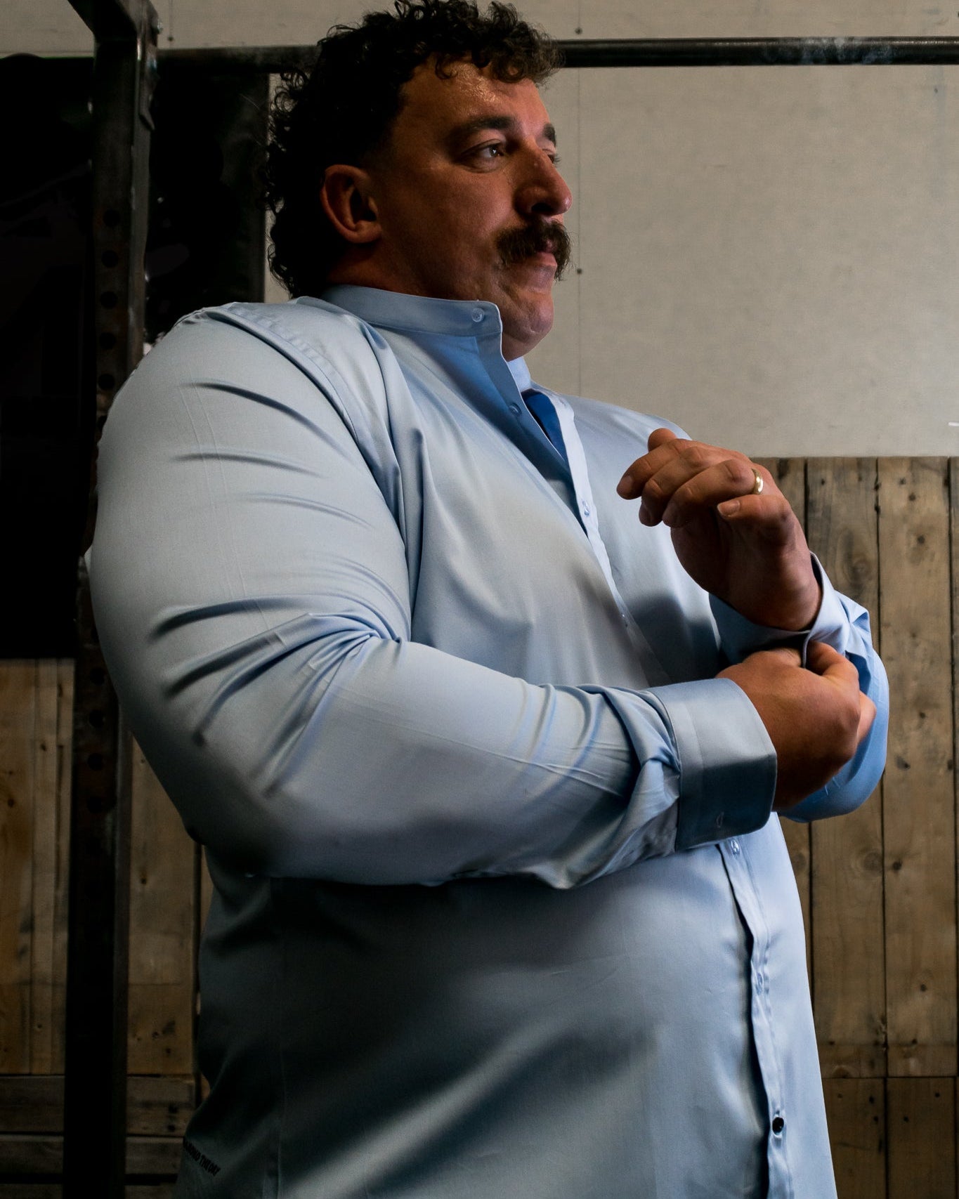 Light Blue Muscle Fit Shirt | Arctic: Mass Fit | Diamond Theory