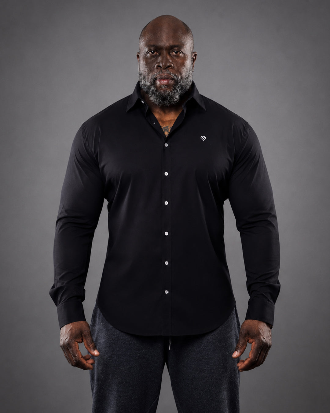 Obsidian Black Mass Fit Men's Shirt