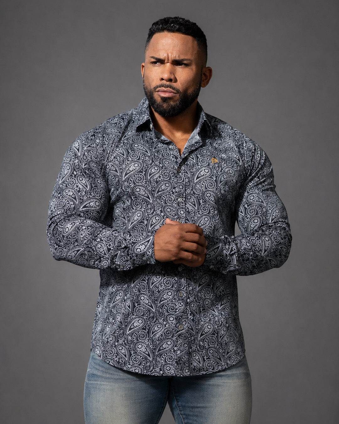 Paradox Paisley Muscle Fit Men's Shirt