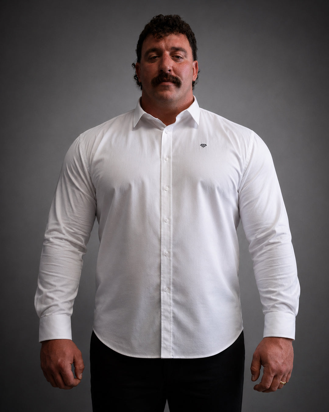 Signature White Mass Fit Men's Shirt