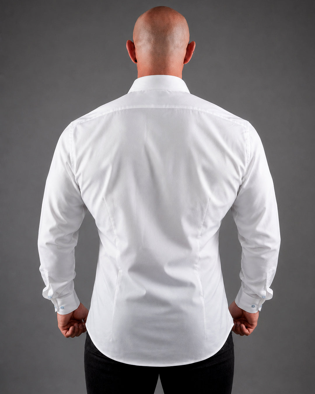 The London: White Muscle Fit Shirt