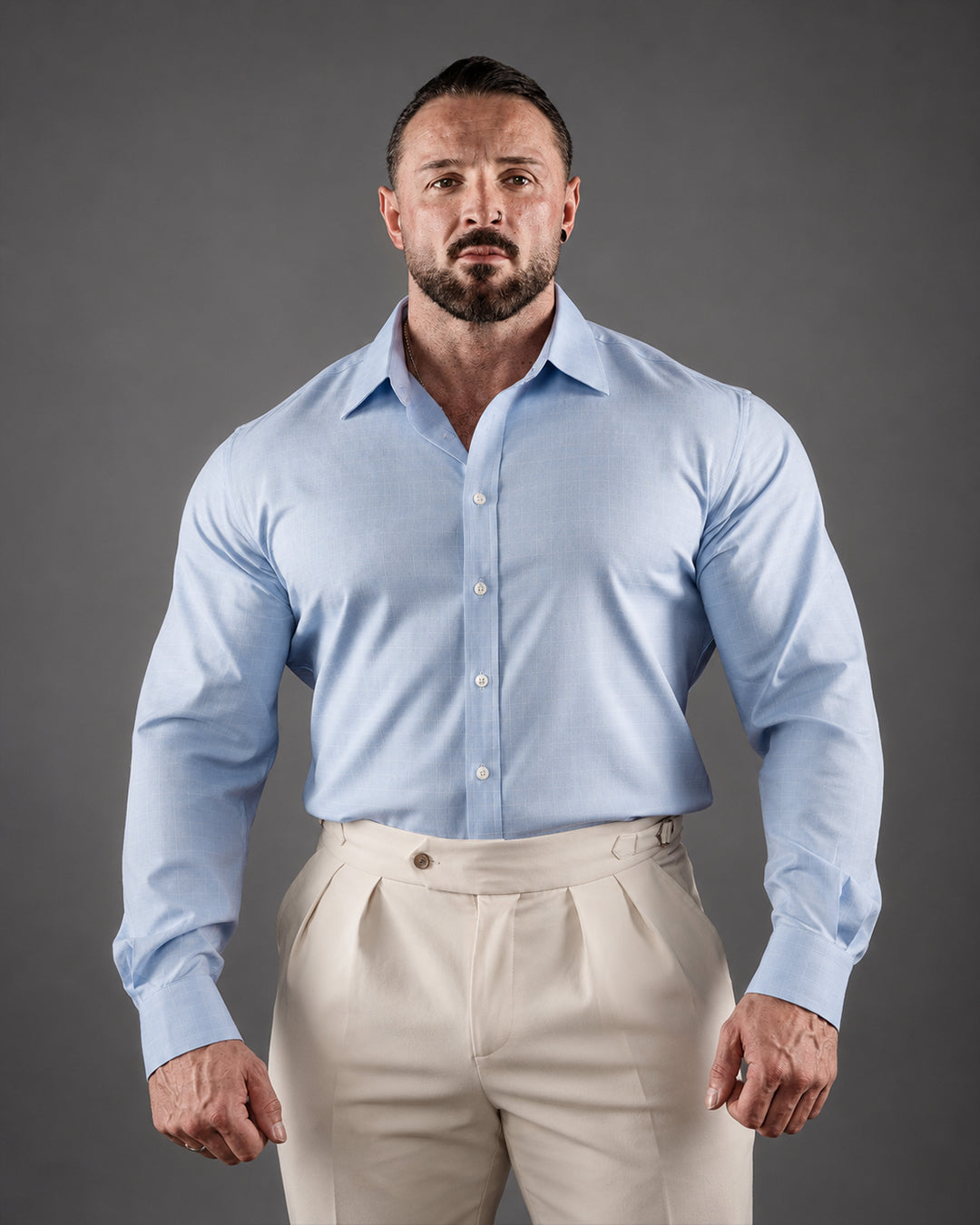 The Sky Blue Muscle Fit Shirt