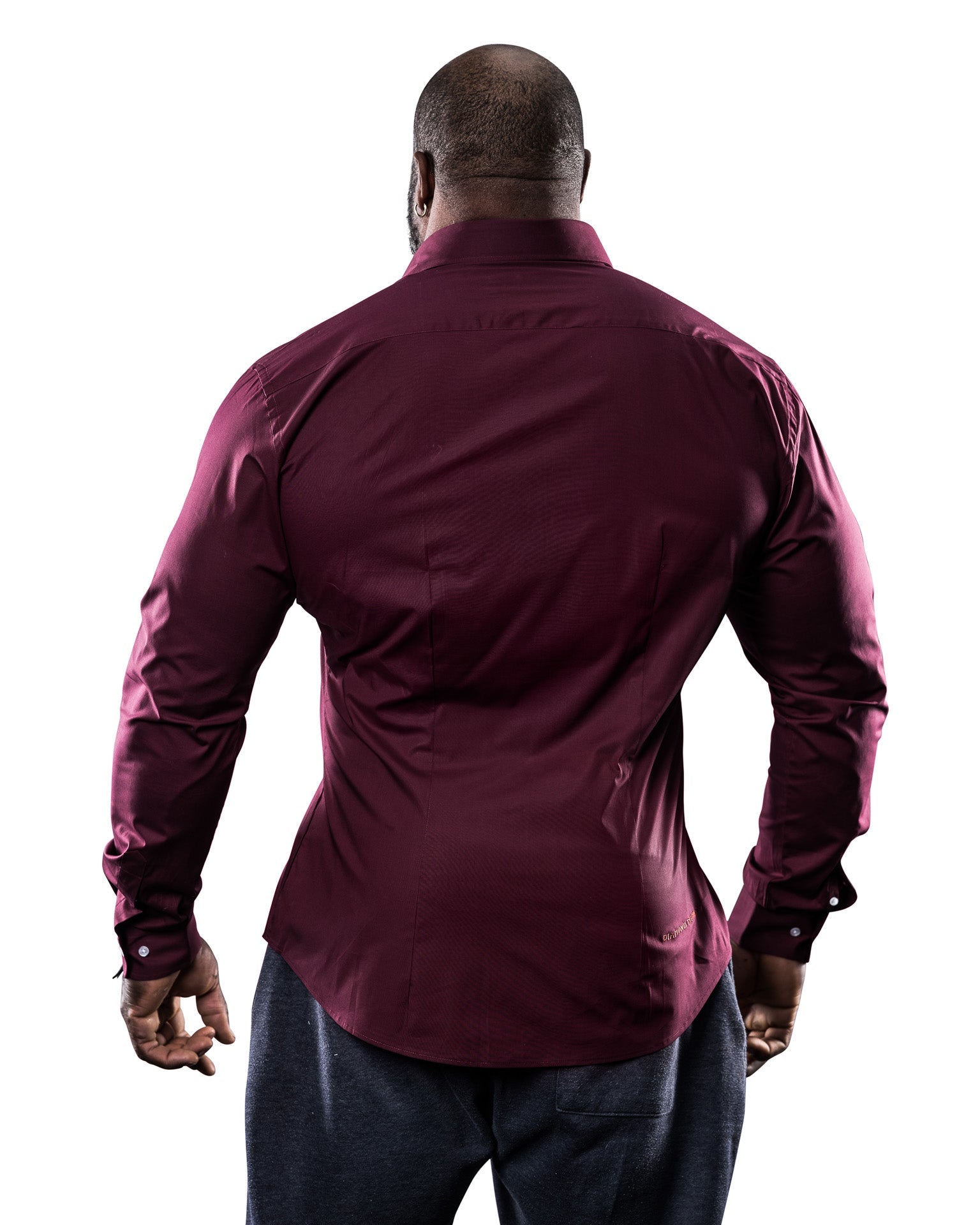 Vermillion Maroon Mass Fit Men's Shirt | Strongmen | Diamond Theory