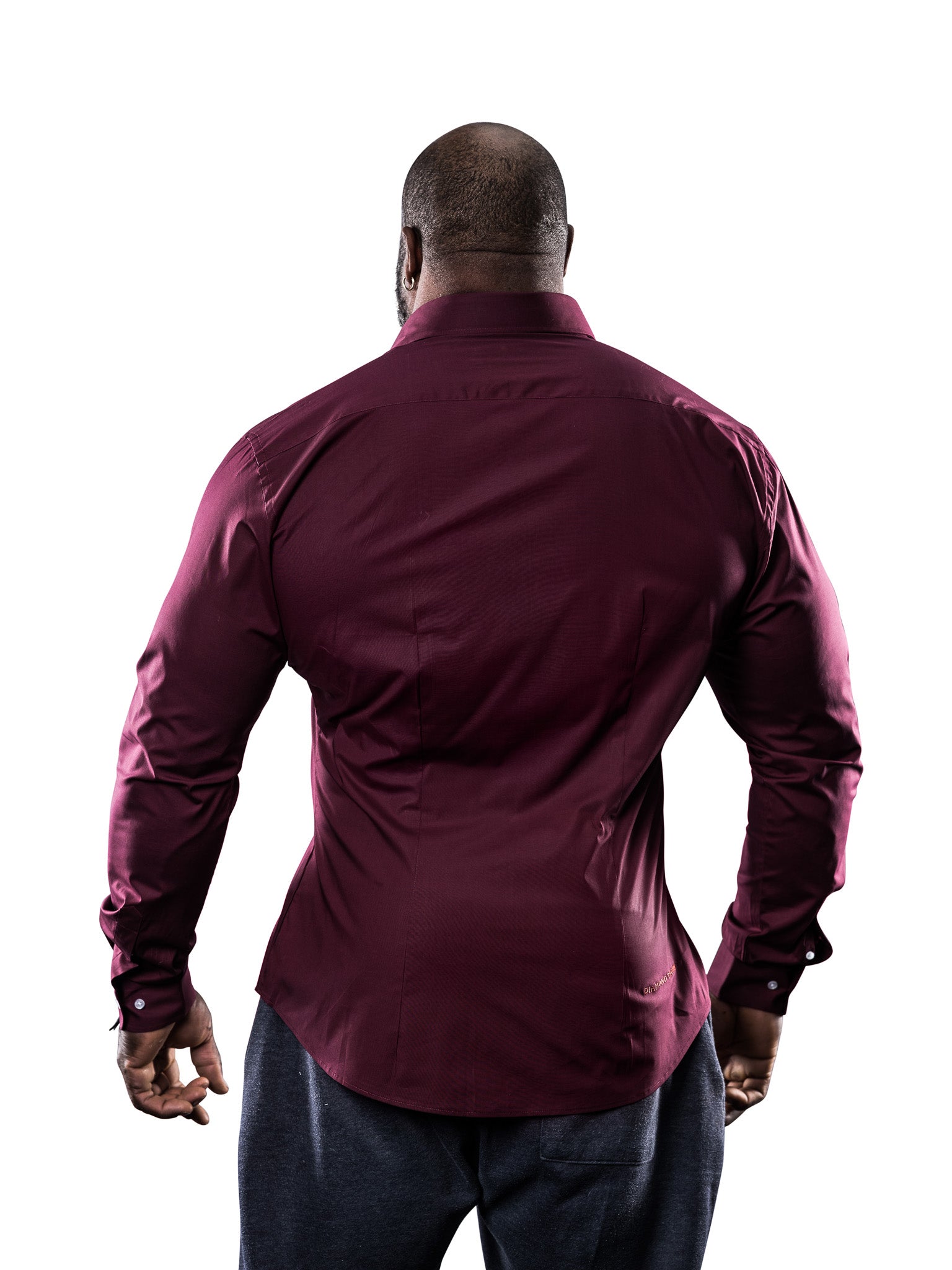 Vermillion Maroon Mass Fit Men's Shirt | Strongmen | Diamond Theory